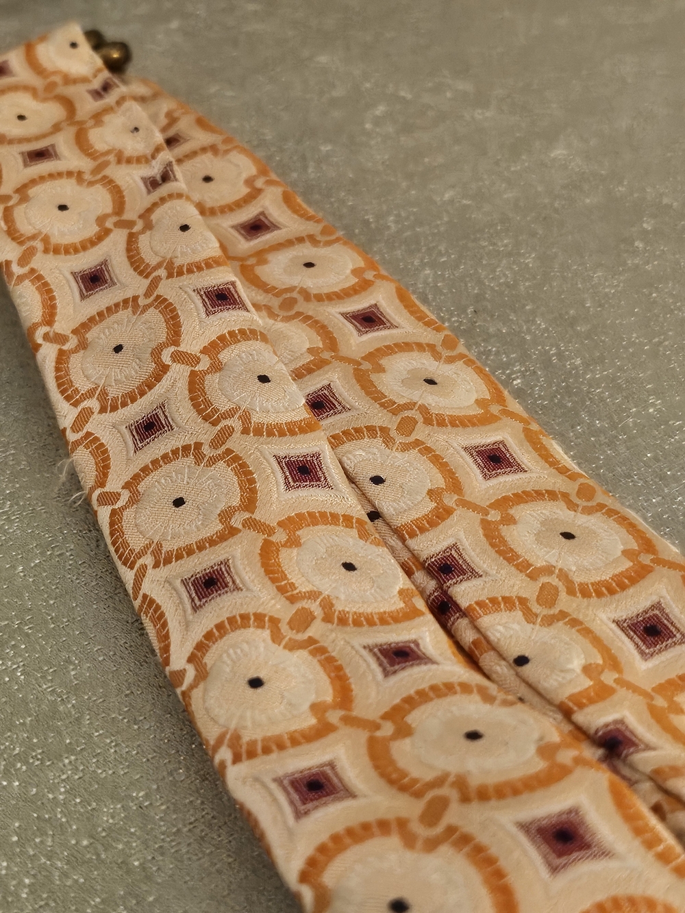 J. Crew Orange and Purple Geometric Fabric Belt - Picture 12 of 15